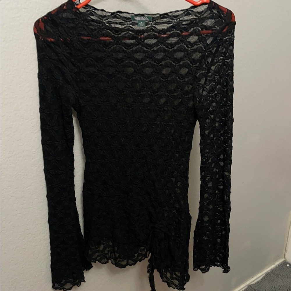 Elegant Black Lace Top